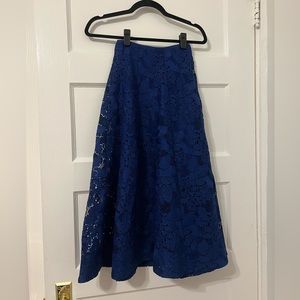 BRAND NEW H&M Blue Lace Skirt